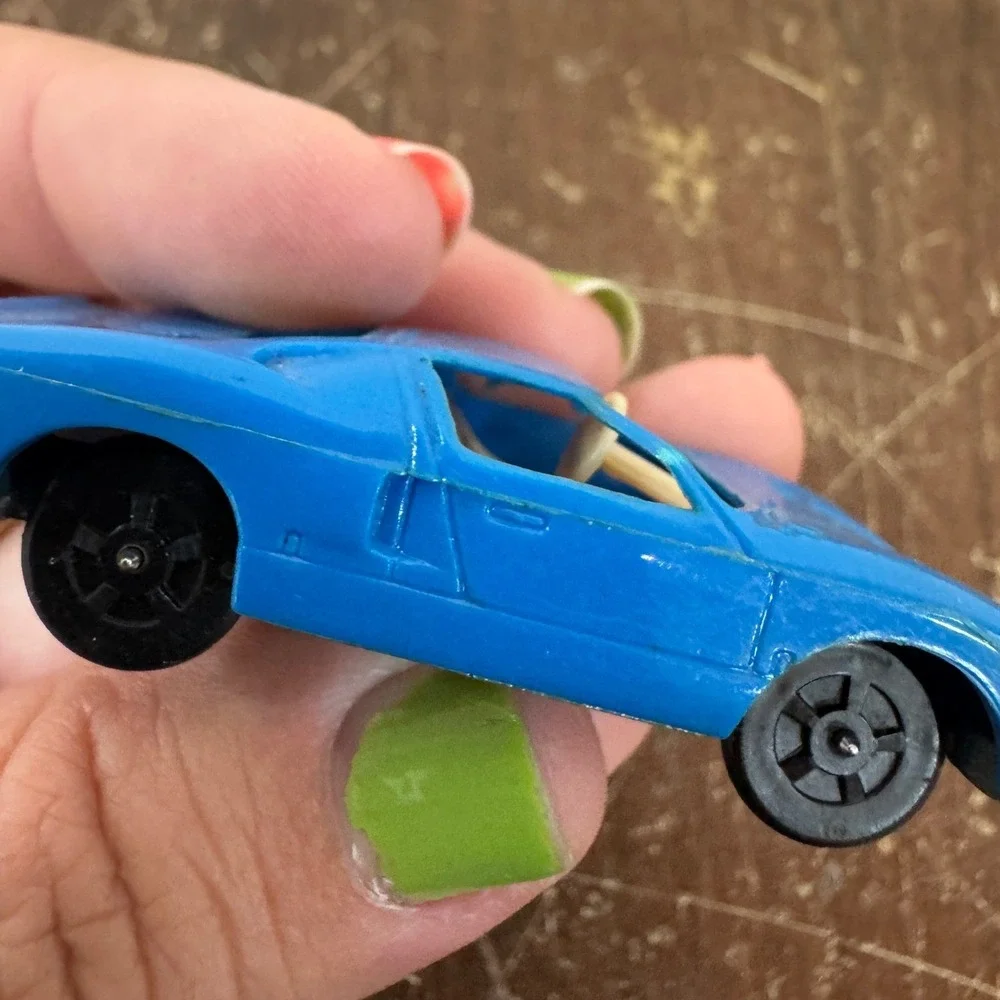 Vintage Aurora Cigar Box Ford GT‎ 6105 Blue Diecast Toy Car Made in USA